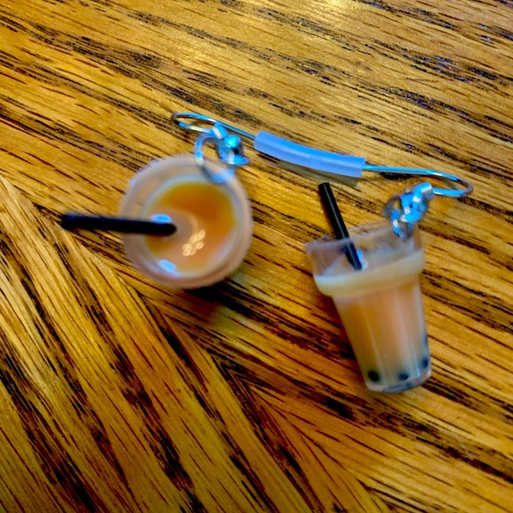 Iced Coffee Earrings - Picture 2 of 2